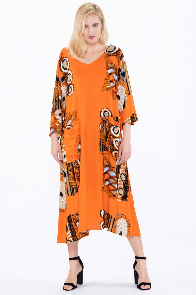 Abito oversize scollo V Orietta