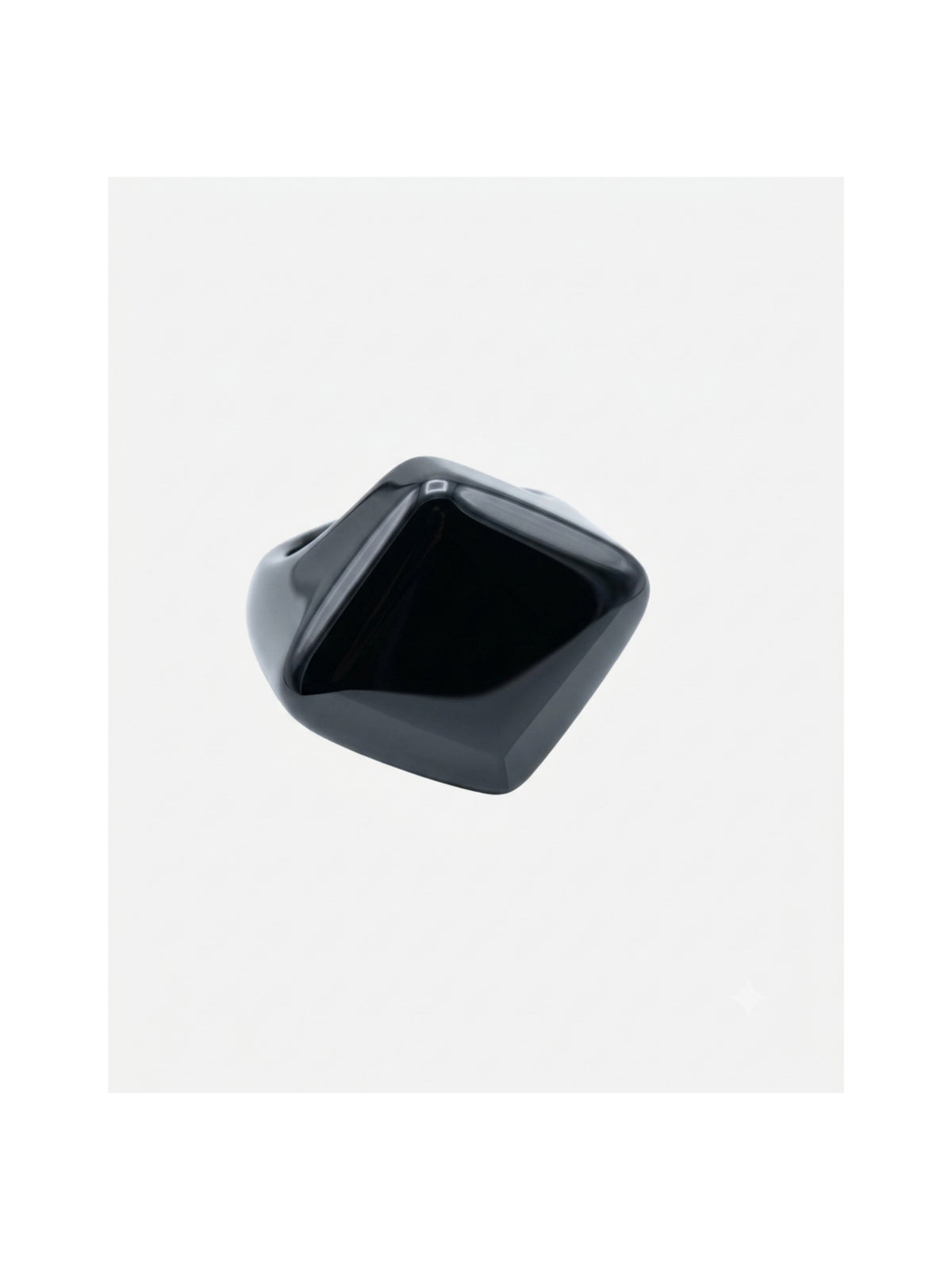 Anello in Ossidiana naturale