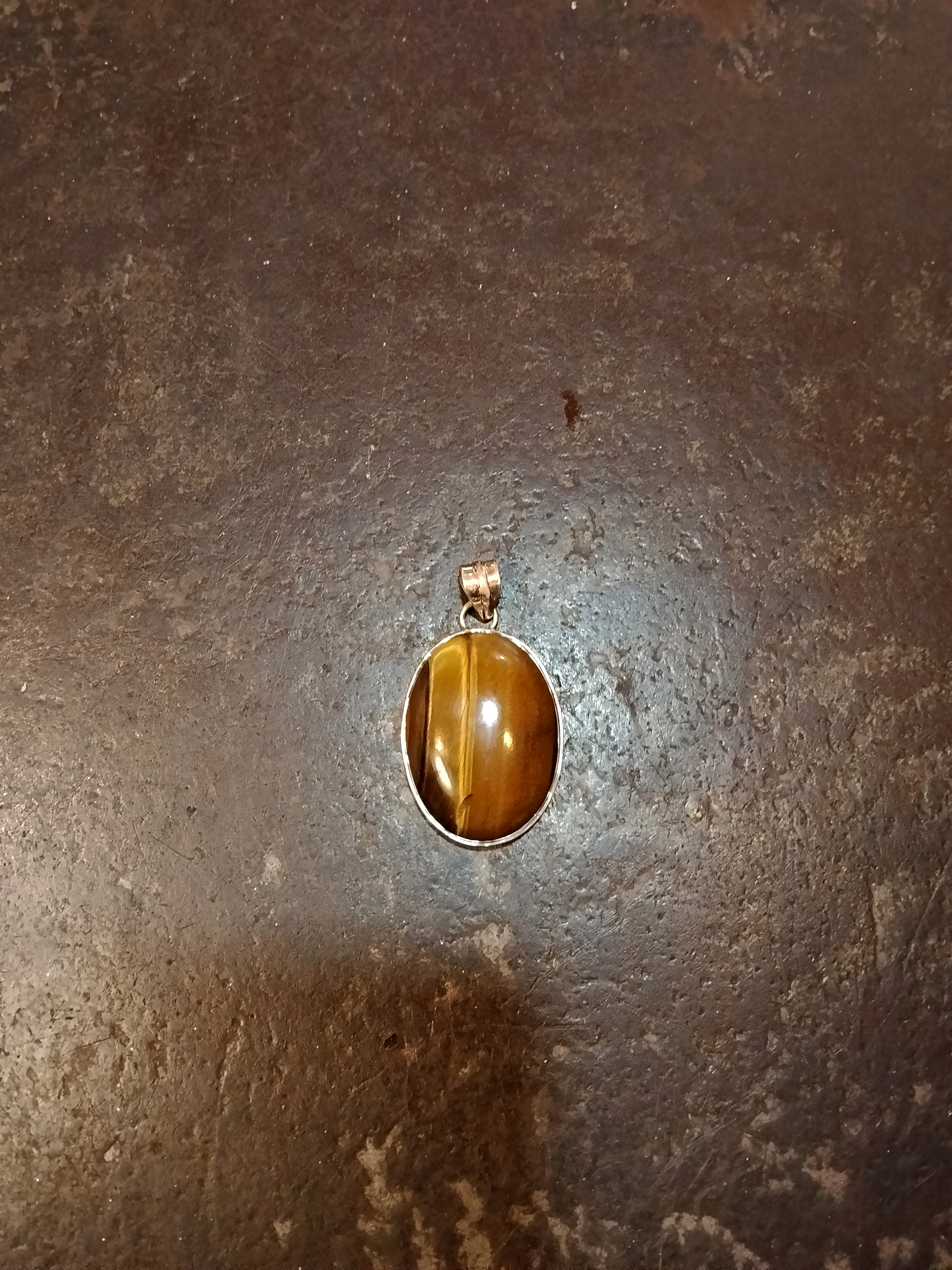 Ciondolo argento maxi ovale