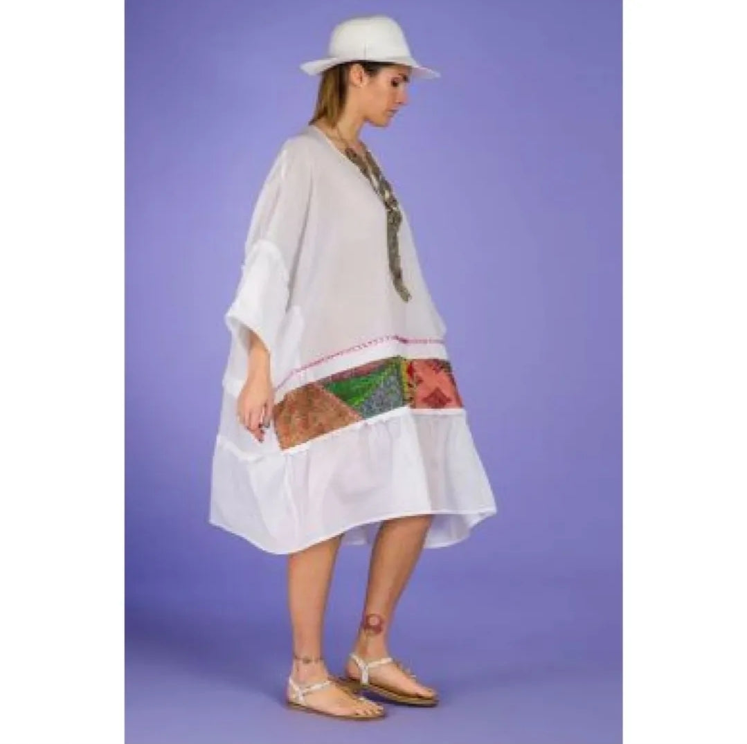 Abito over patchwork