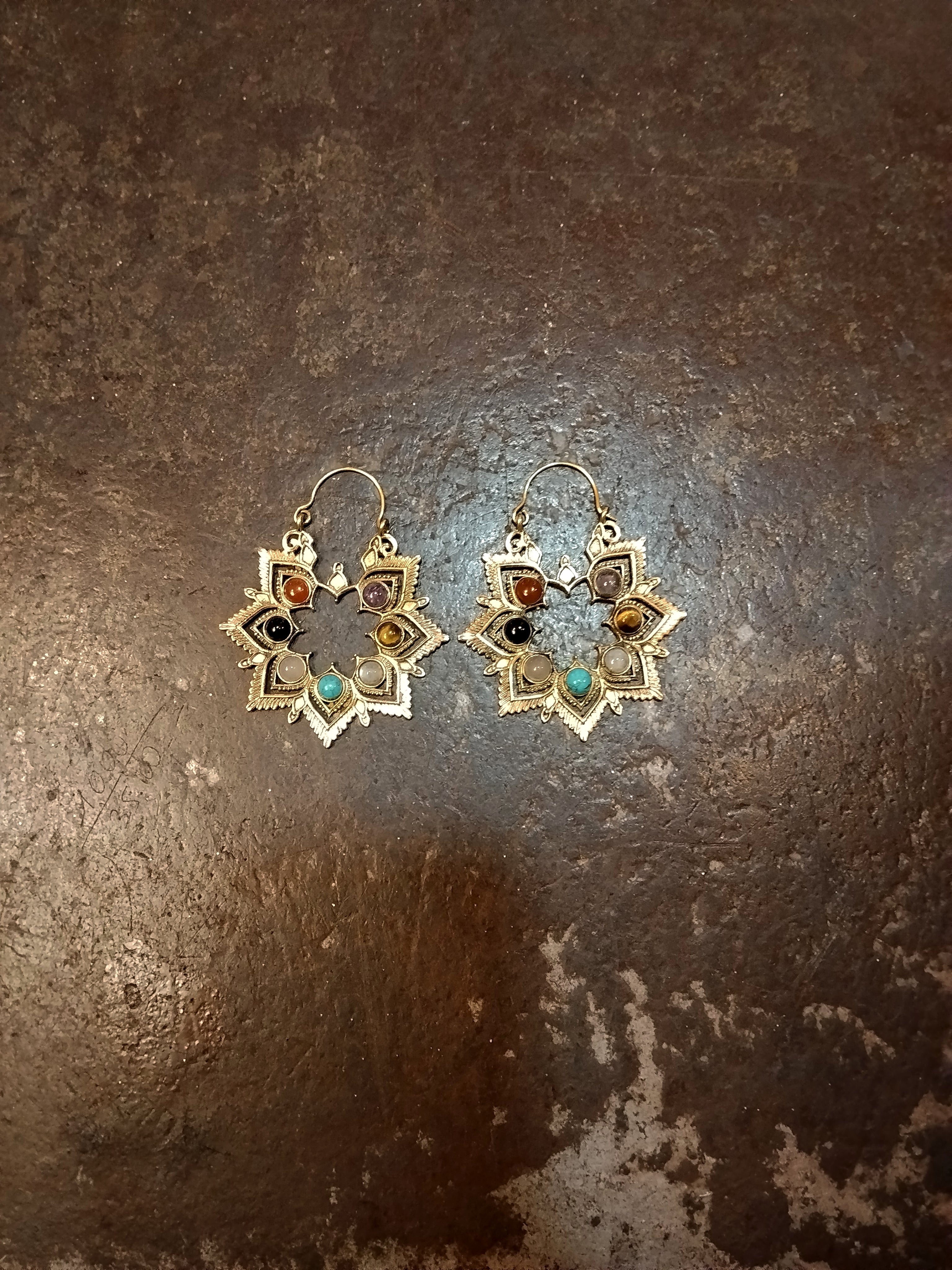 Orecchini stella  7 stones