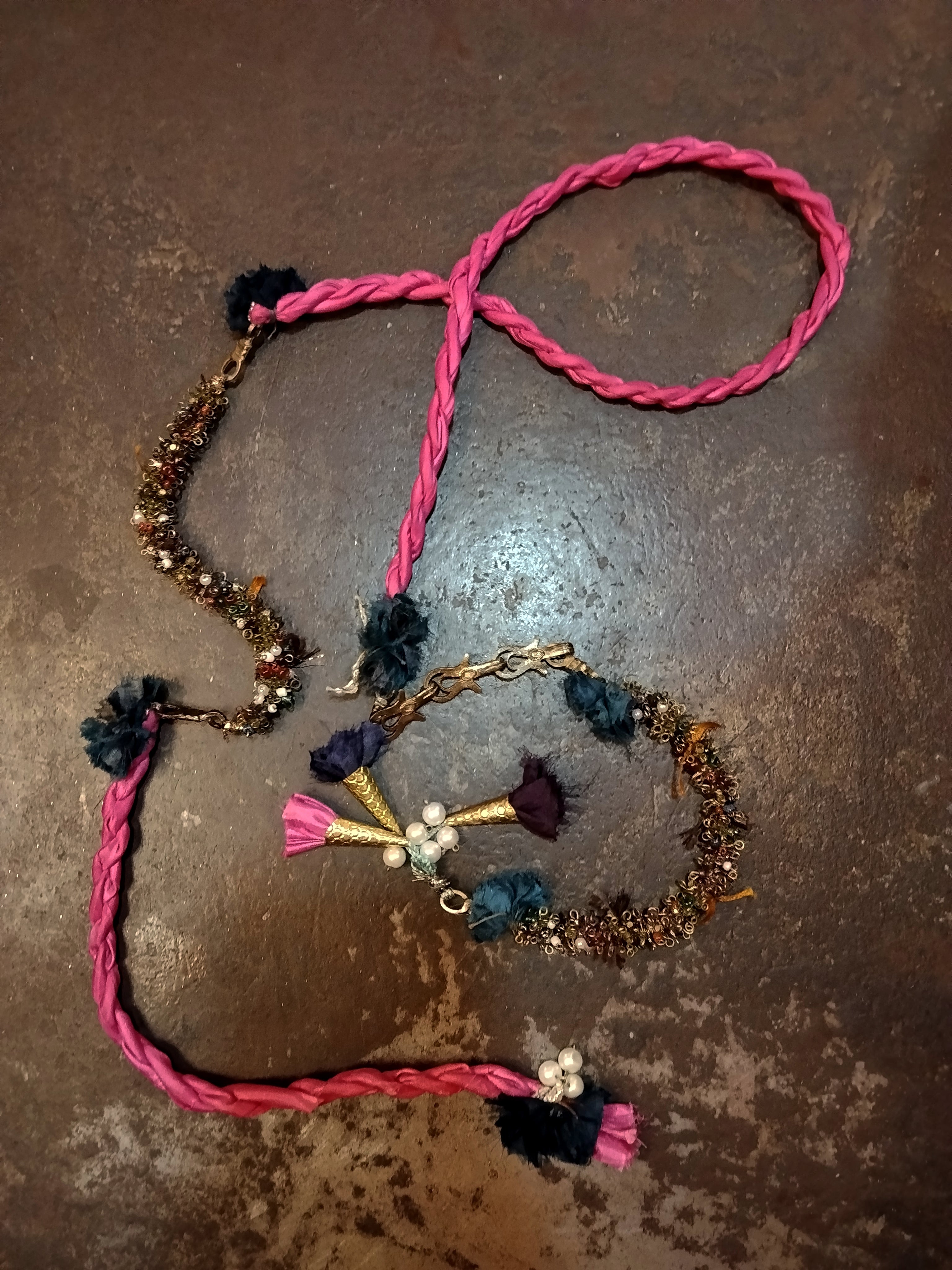 Collana/cintura in seta Izmir