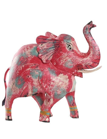 Elefante metallo dipinto