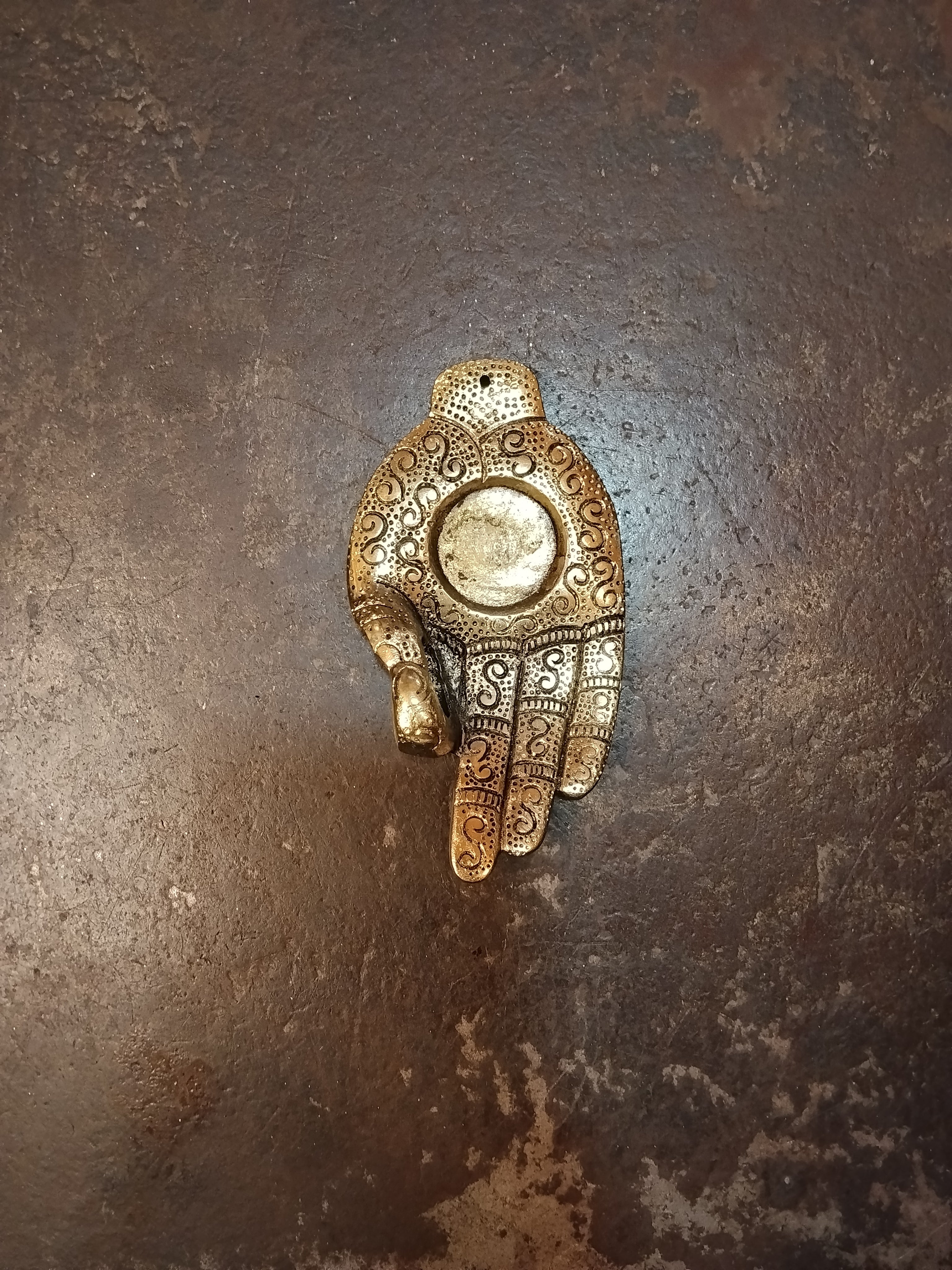 Porta incensi "Mudra" alluminio