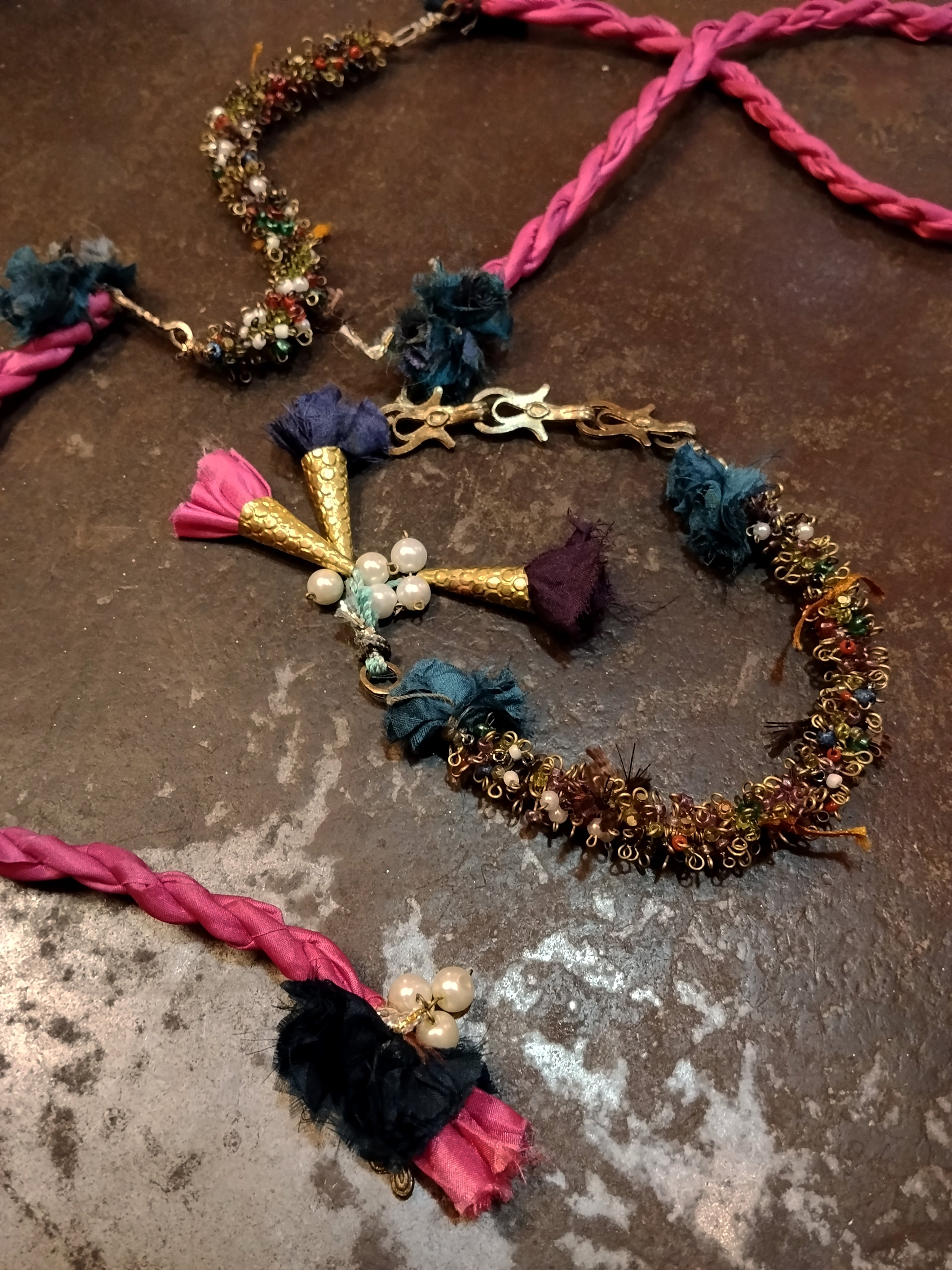 Collana/cintura in seta Izmir