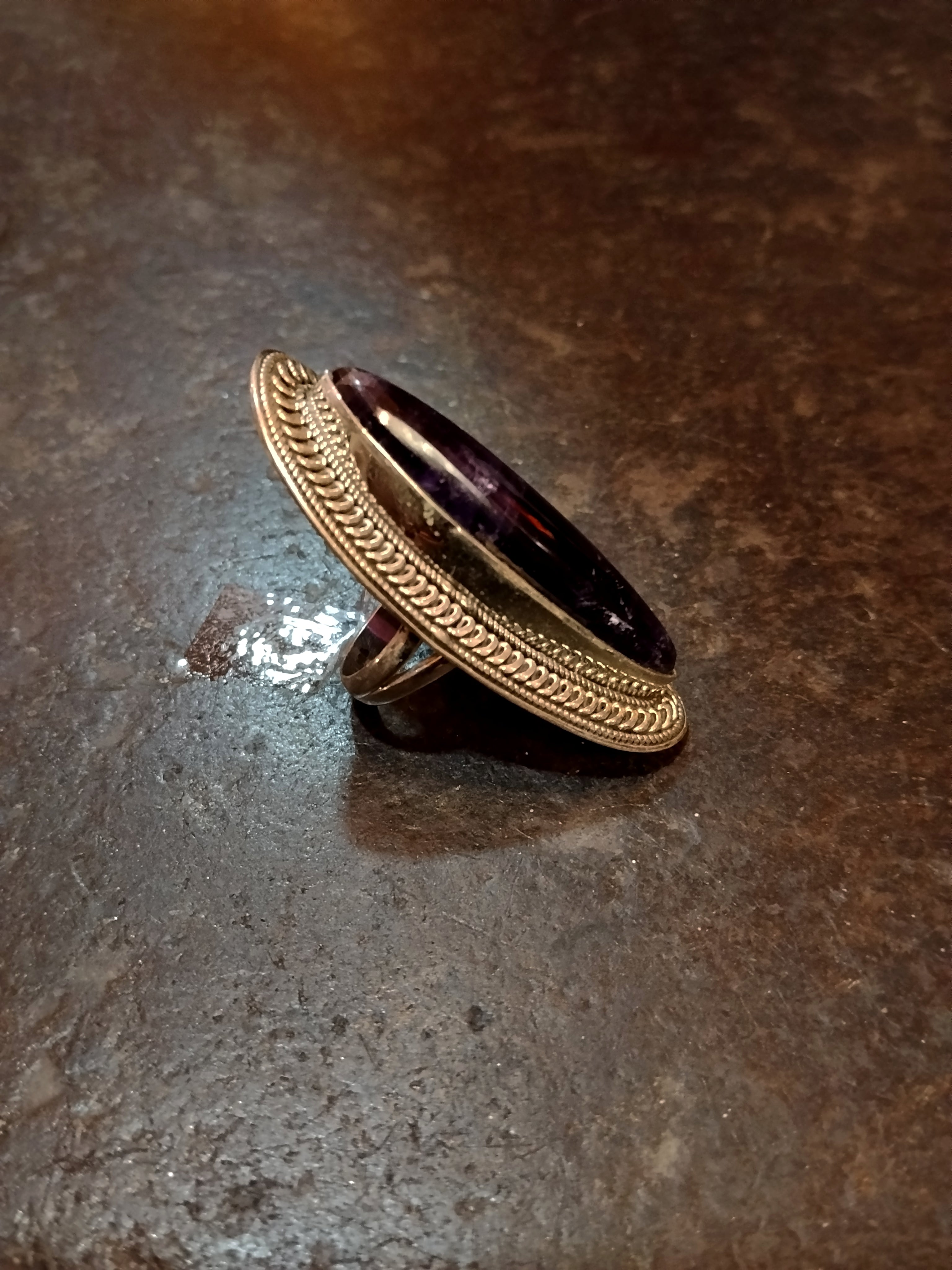 Anello argento Ametista