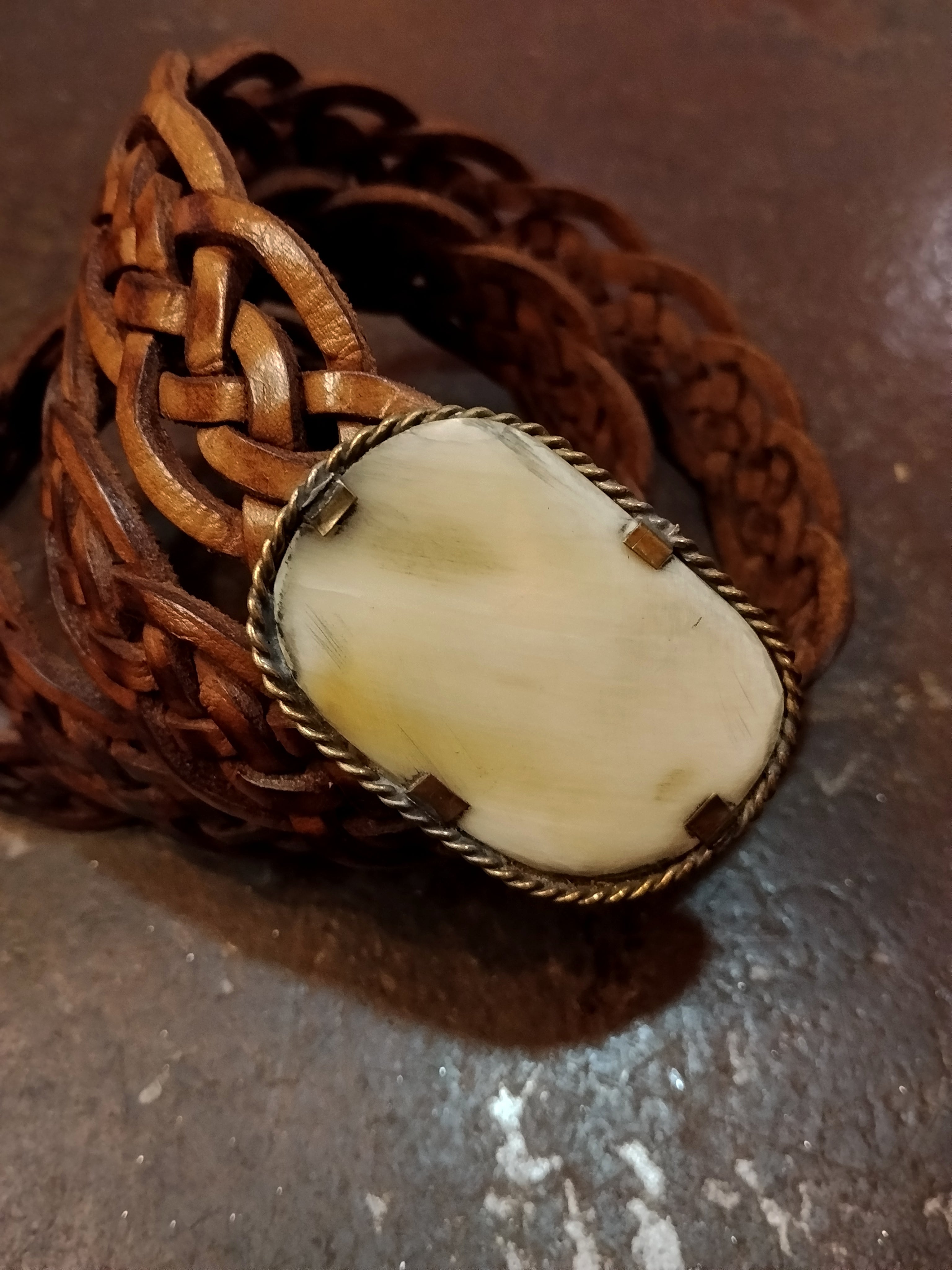 Cintura cuoio 2.5 marrone chiaro