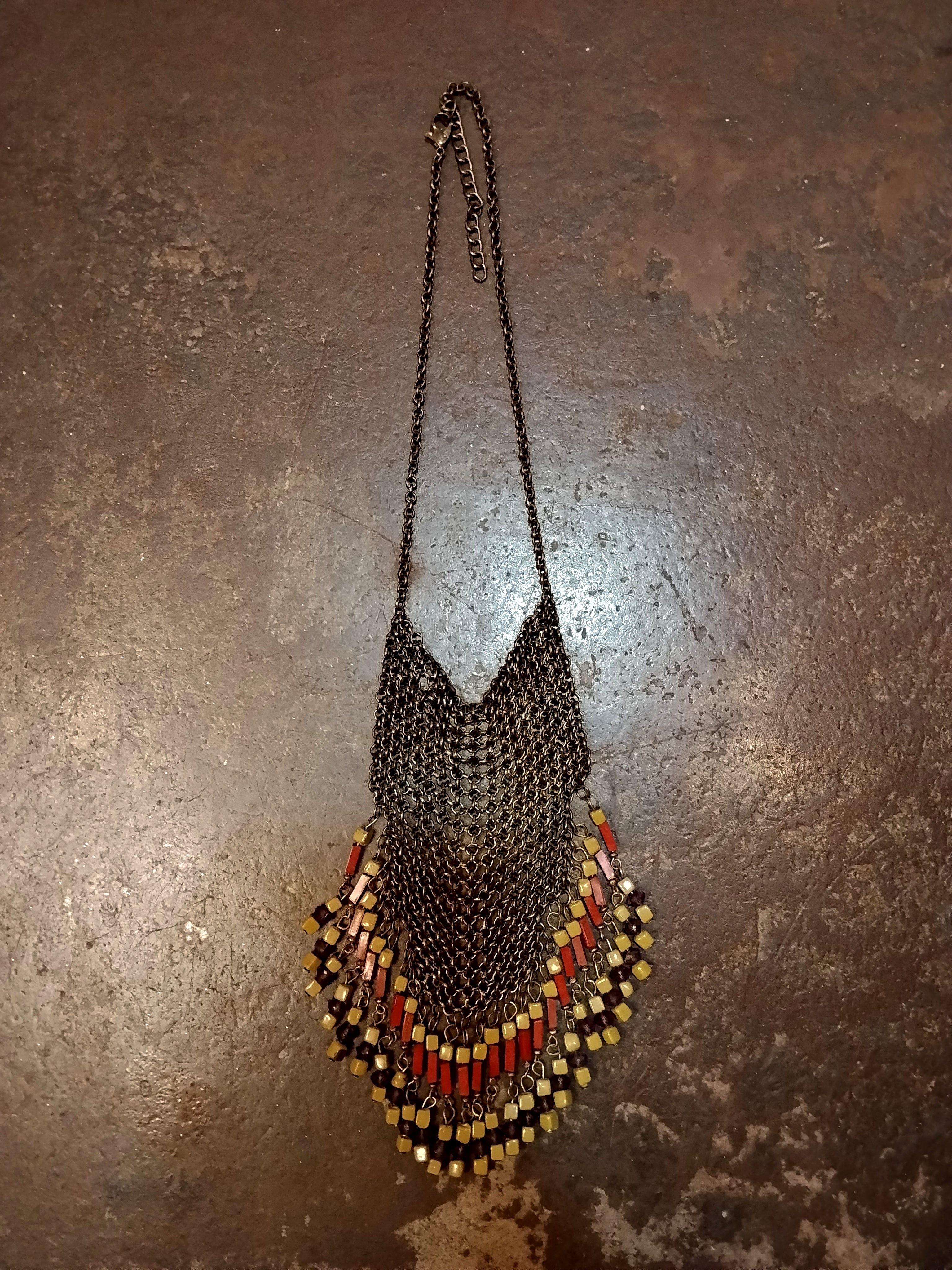 Collana maglia metallica