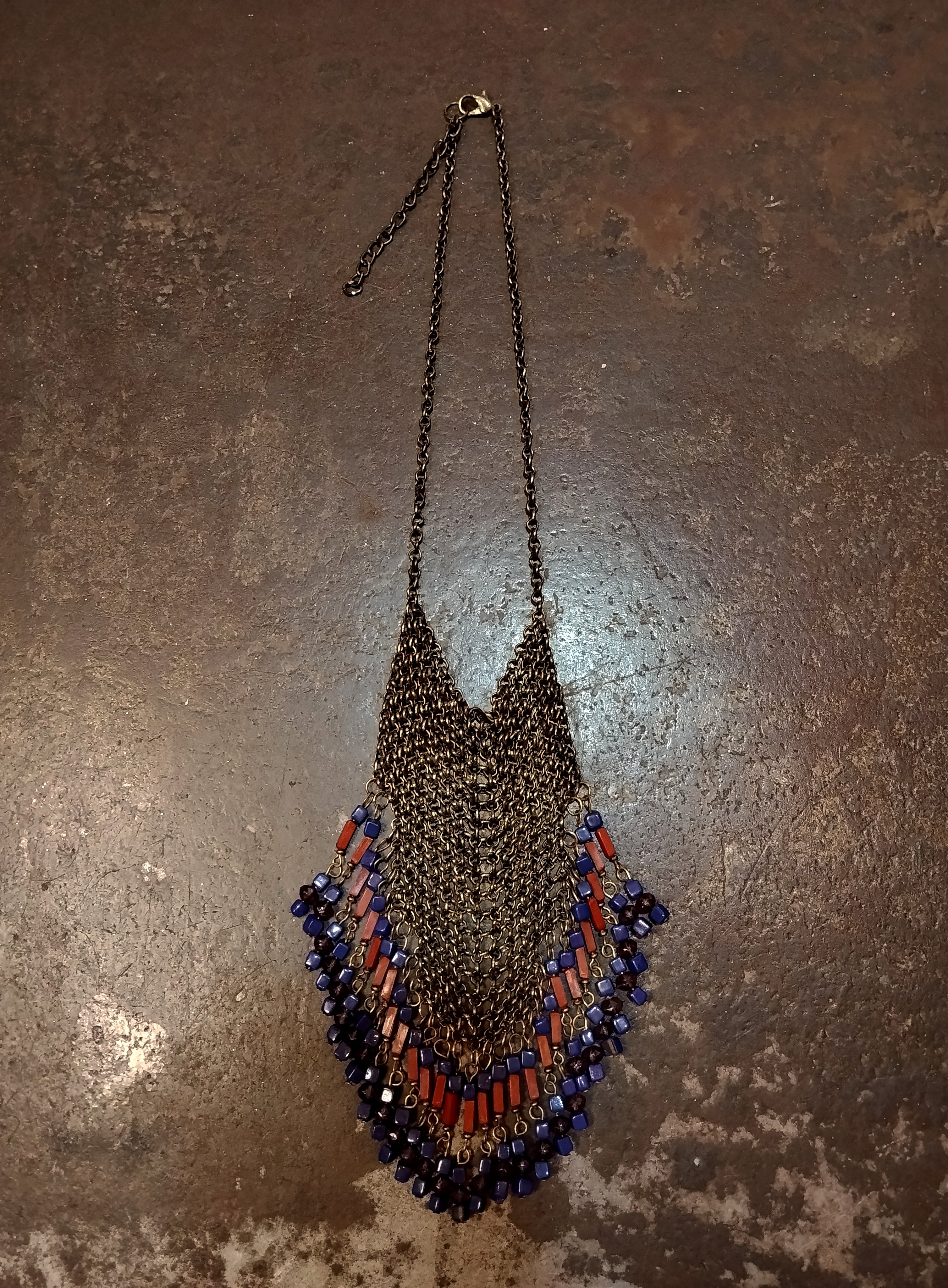 Collana maglia metallica